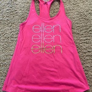 Ellen Hot Pink Racerback Tank Top